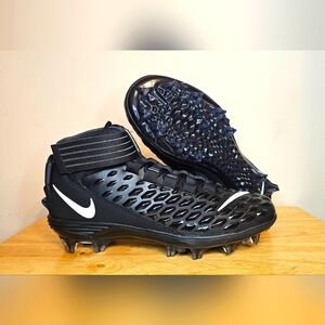 Nike Force Savage Pro 2 Black Anthracite Men's Sz 10 Football Cleats AH4000-002
